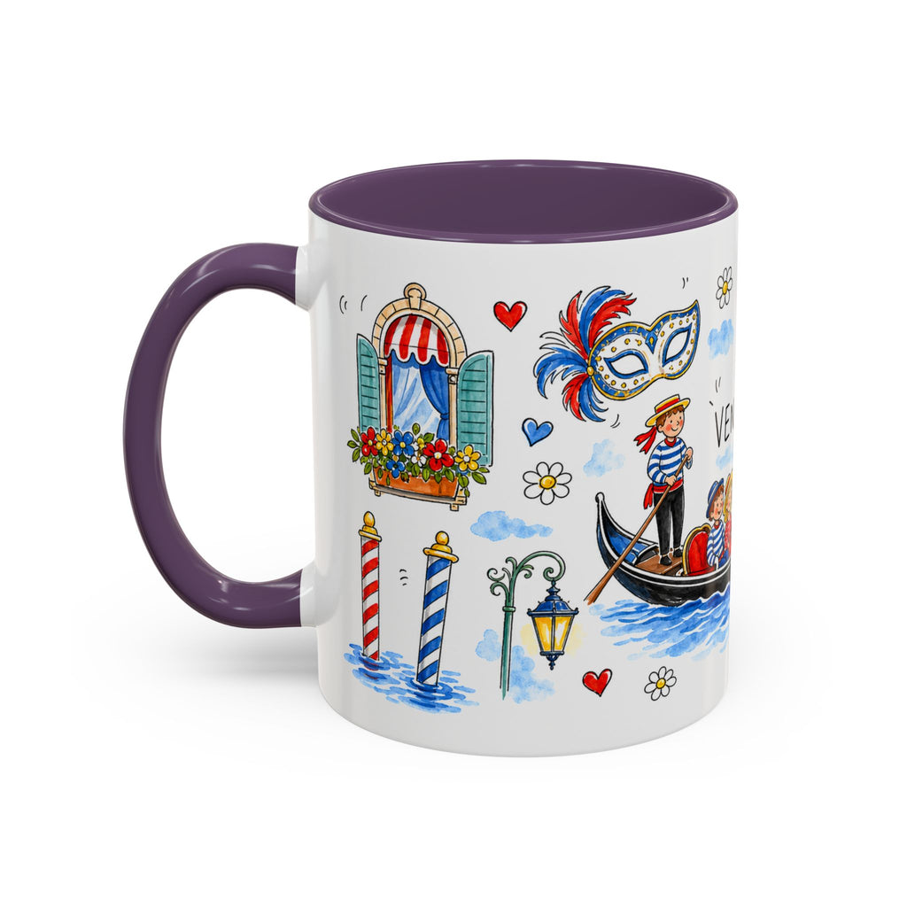 Venice Travel Mug | European City Souvenir Accent Coffee Mug | 11oz 15oz Ceramic Cup