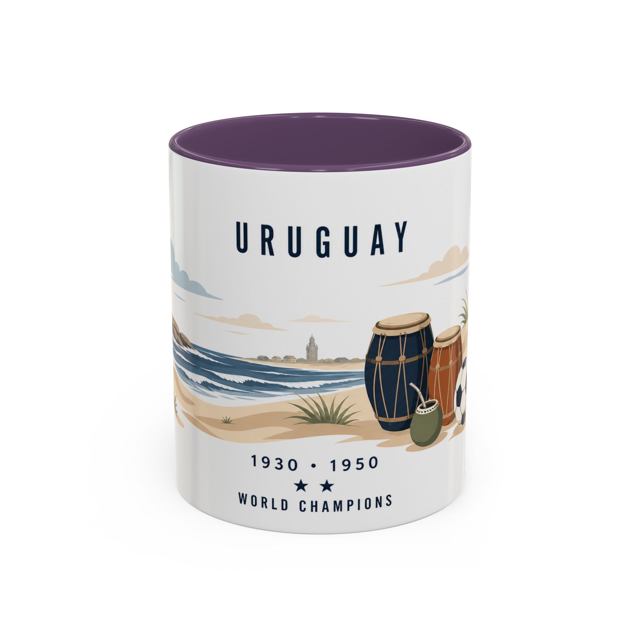 Uruguay World Champions Mug | Two Time Soccer Champion Gift | Uruguayan Football Fan Cup | 1930 1950 | 11oz 15oz Accent Mug