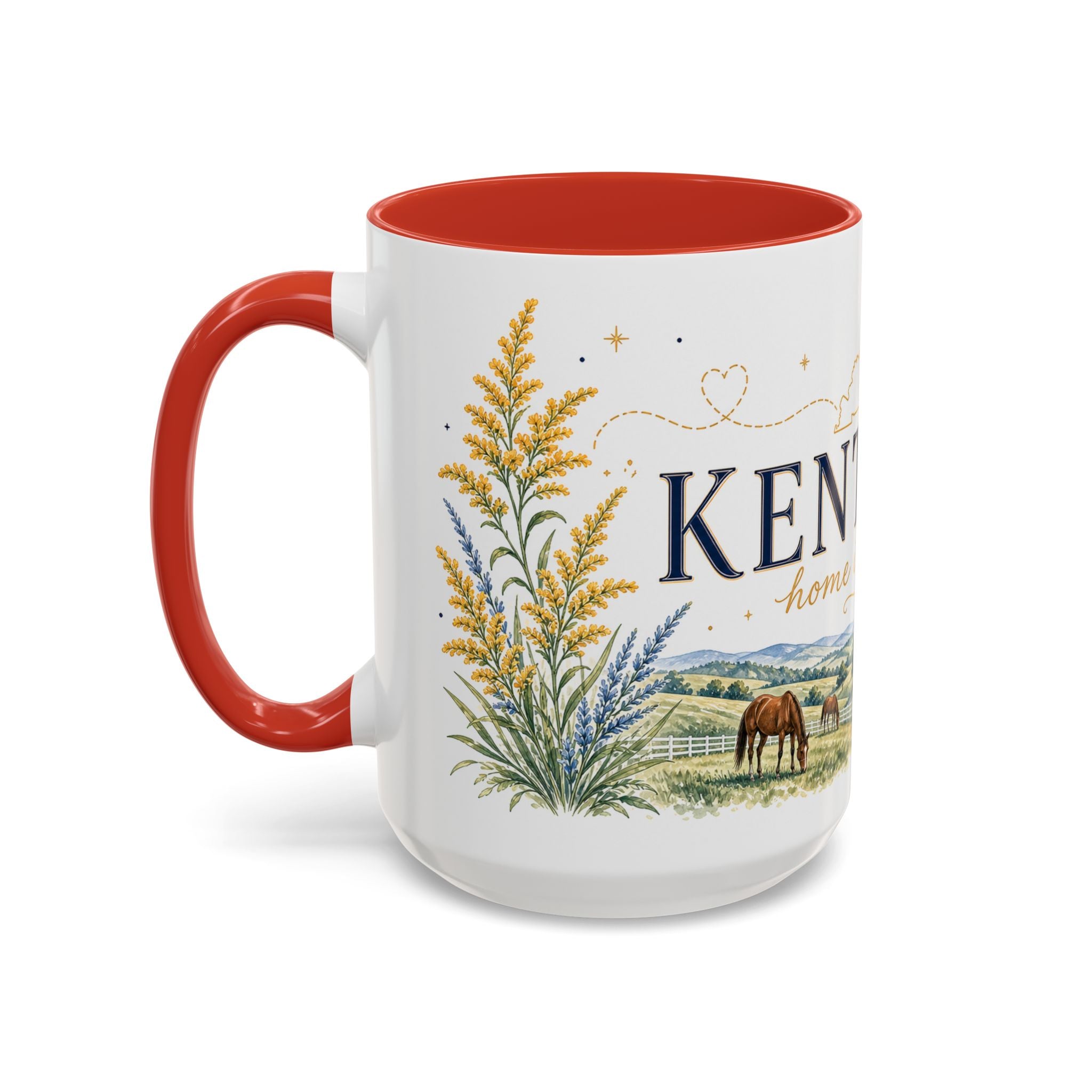 Kentucky Home State Mug | Moving Away Gift | Long Distance Friendship Coffee Cup | 11oz 15oz Accent Mug