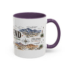Big Bend National Park Coffee Mug | Texas Desert River Canyon Hiking Gift | Accent Color Ceramic 11oz 15oz