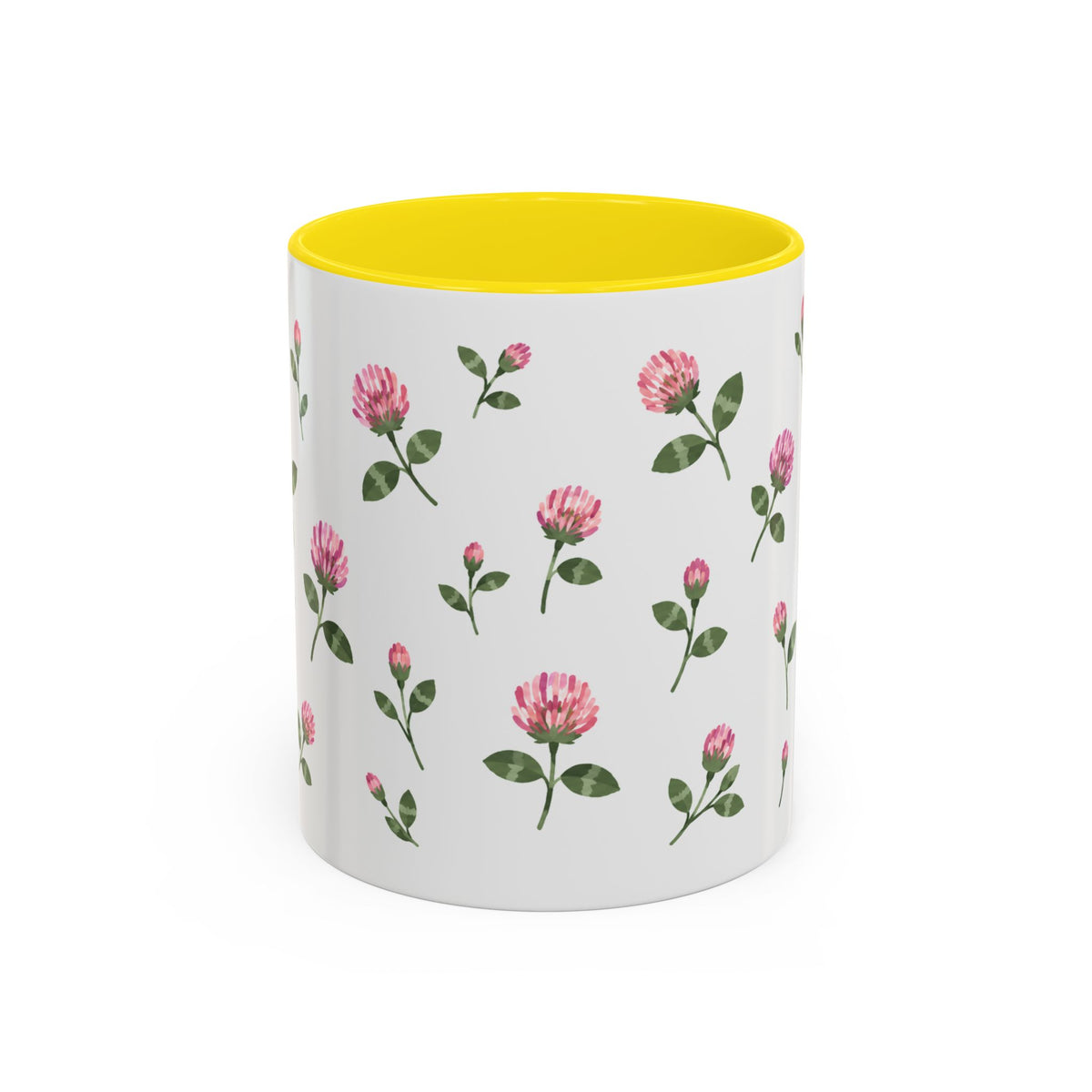 Vermont Red Clover Mug, State Flower Floral Coffee Cup, 11oz Botanical Gift