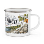 Gateway Arch National Park Vintage Enamel Camping Mug | 12oz National Park Hiking Gift