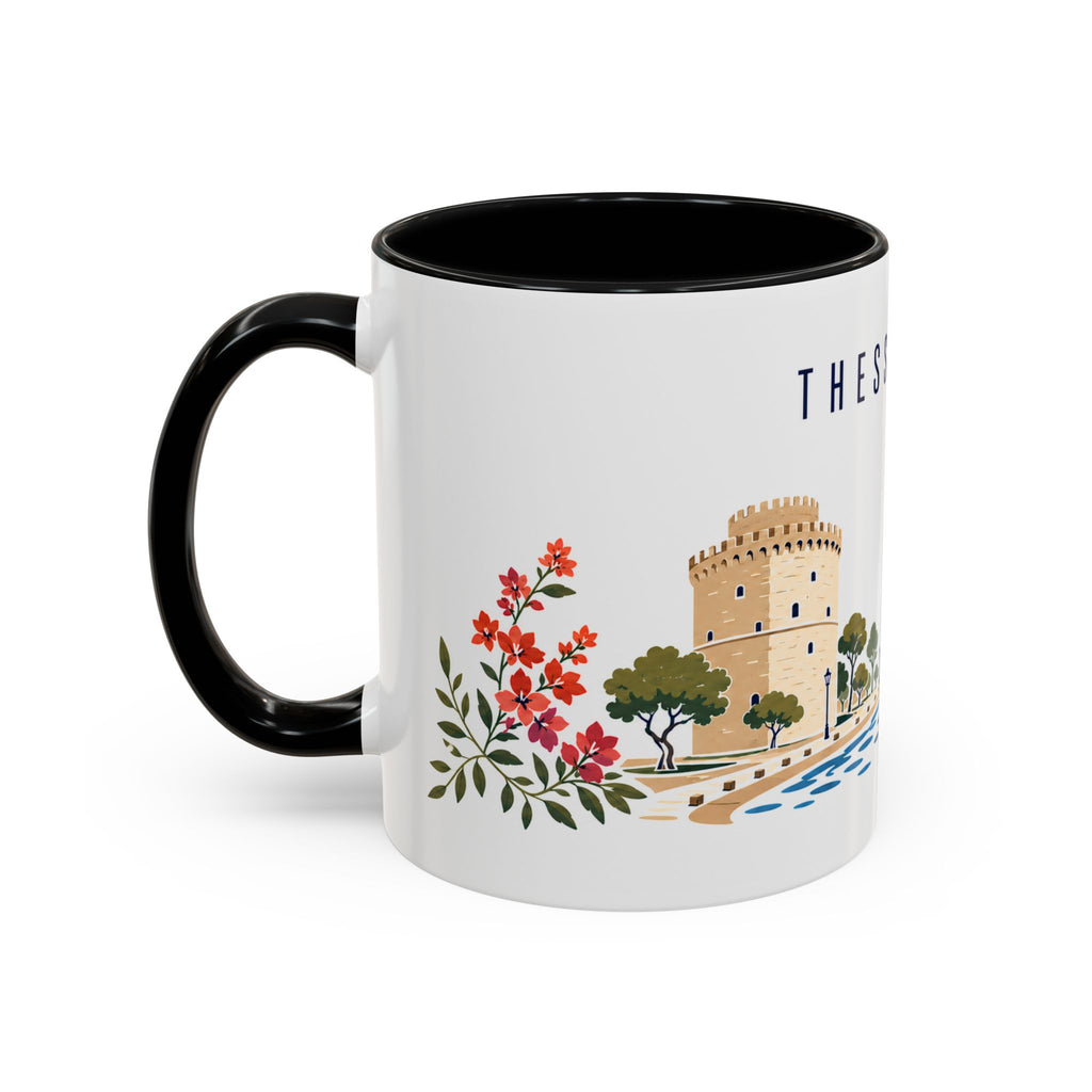 Thessaloniki Coffee Mug | Greece Travel Souvenir | Porcelain Decal City Gift | 11oz 15oz Accent Mug