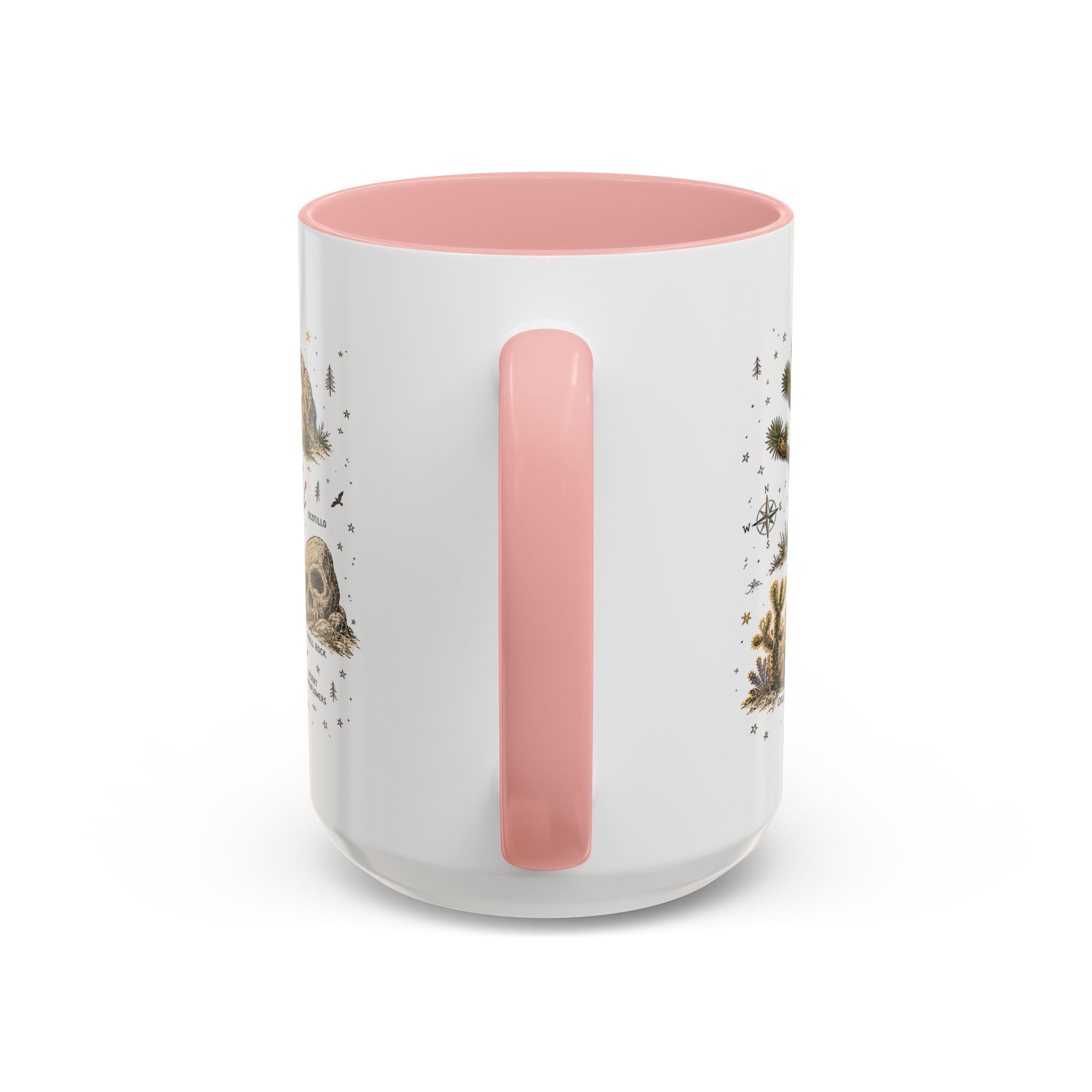 Joshua Tree Coffee Mug | National Park Desert Camping Gift | Accent Color Ceramic 11oz 15oz