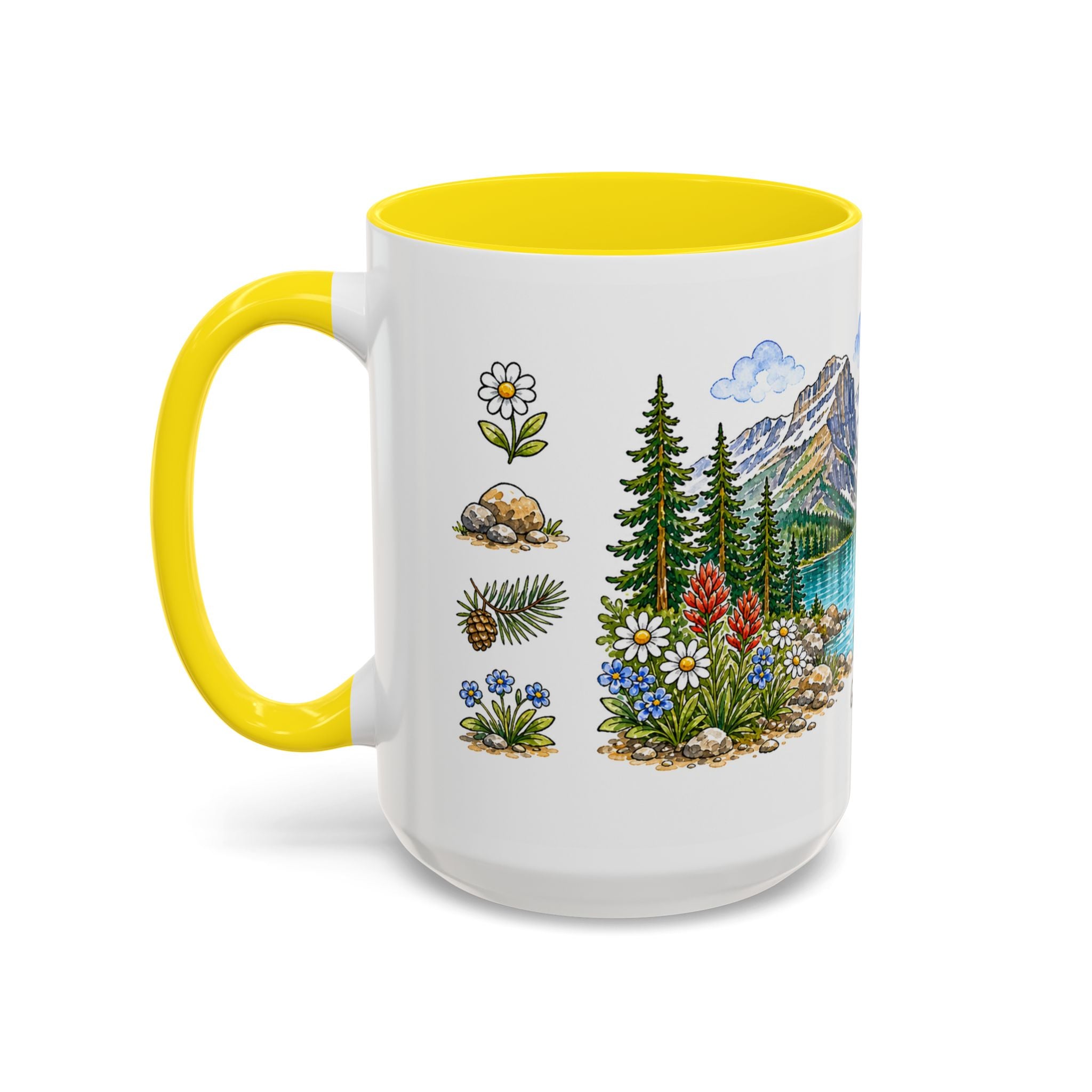 Glacier National Park Mug | US Travel Souvenir Accent Coffee Mug | 11oz 15oz Ceramic Cup