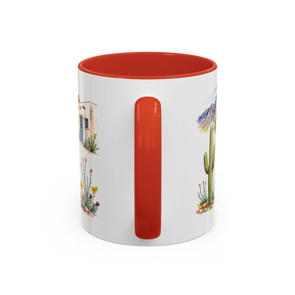 Tucson Illustrated Travel Mug | City Souvenir Accent Coffee Mug | 11oz 15oz Ceramic Cup