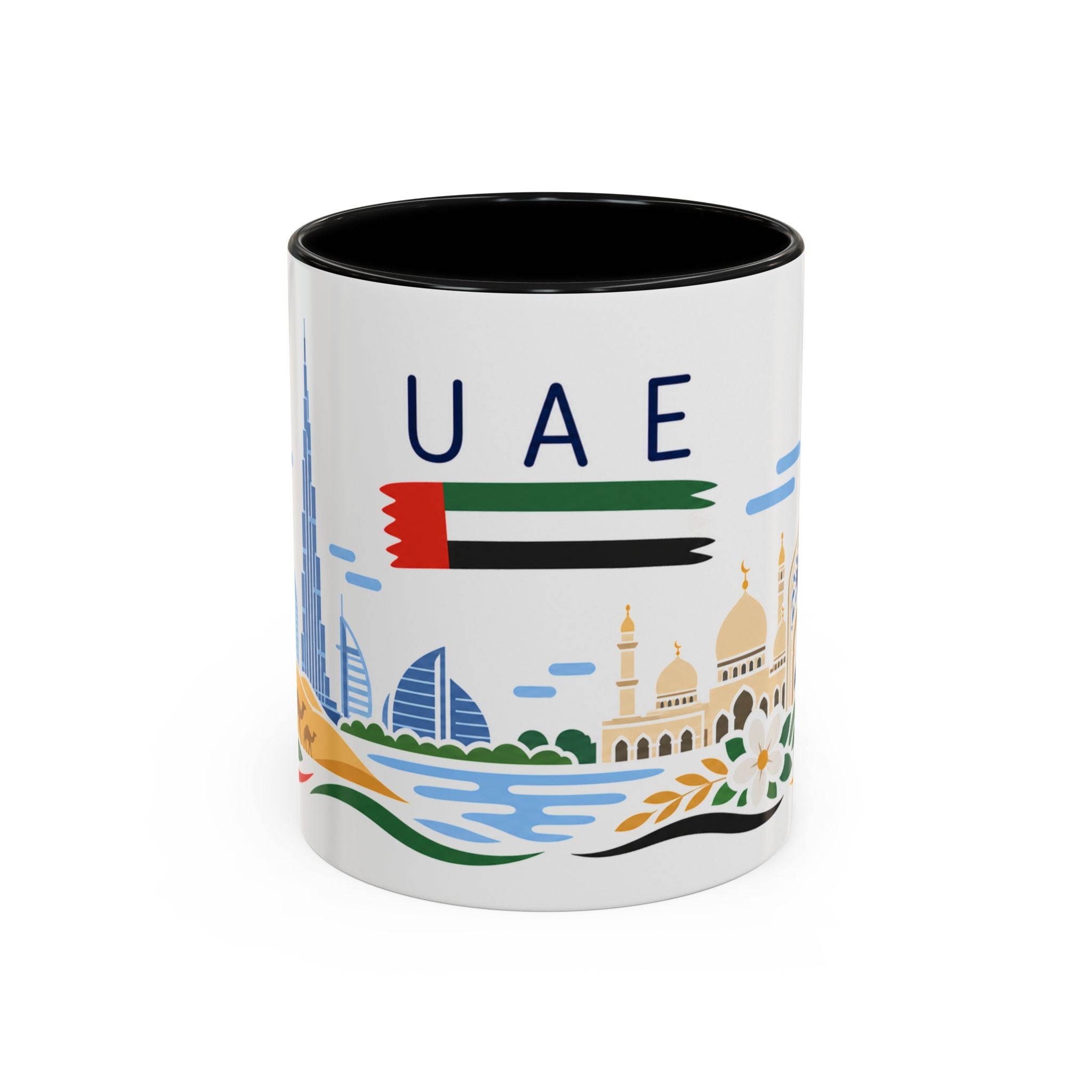 United Arab Emirates Coffee Mug | Travel Souvenir Accent Mug | Country Gift Ceramic Cup 11oz 15oz