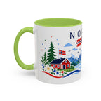 Norway Coffee Mug | Travel Souvenir Accent Mug | Country Gift Ceramic Cup 11oz 15oz