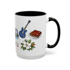 Memphis Illustrated Travel Mug | City Souvenir Accent Coffee Mug | 11oz 15oz Ceramic Cup