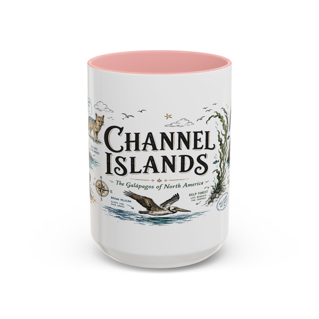 Channel Islands National Park Coffee Mug | California Island Wildlife Marine Gift | Accent Color Ceramic 11oz 15oz
