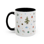 Olympic National Park Christmas Mug | Watercolor Travel Souvenir | Holiday Gift | Accent Ceramic Coffee Cup 11oz 15oz