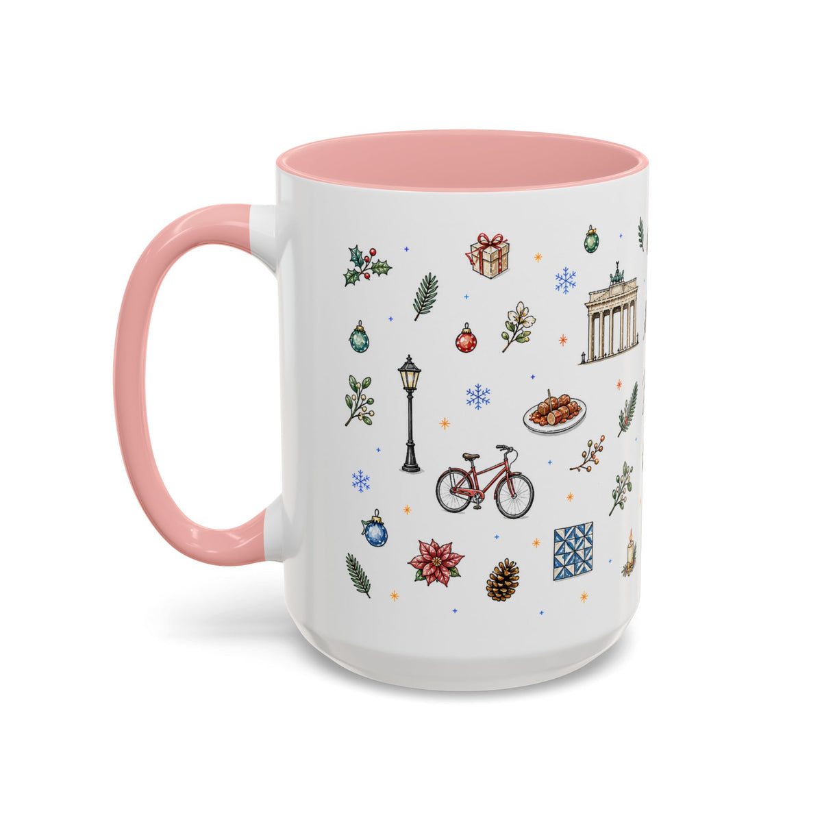 Berlin Christmas Mug | Watercolor City Souvenir, Travel Gift (11oz/15oz)