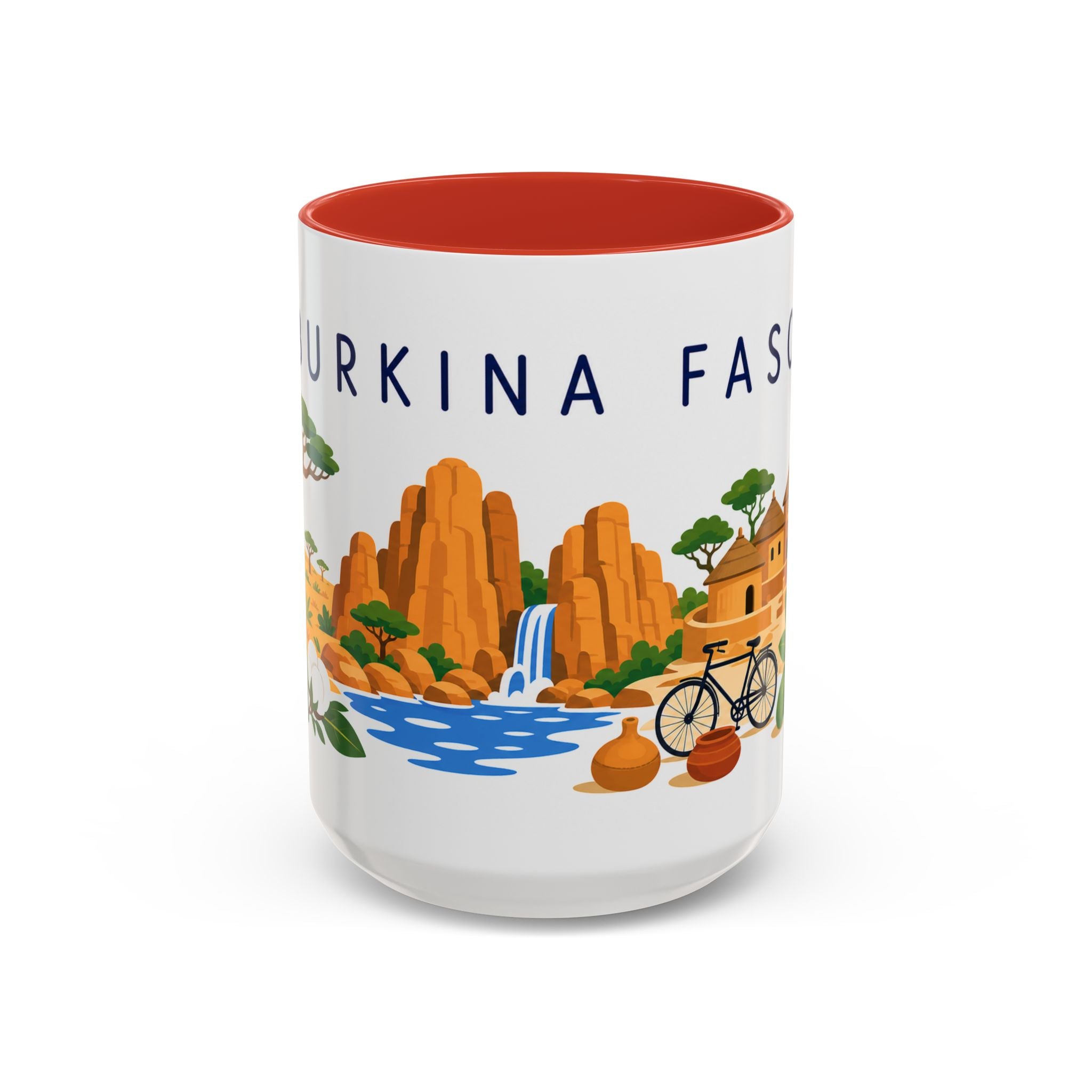 Burkina Faso Coffee Mug | Travel Souvenir Accent Mug | Country Gift Ceramic Cup 11oz 15oz