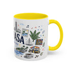 Kinshasa Coffee Mug | DR Congo Souvenir Travel Gift | Accent Color Ceramic 11oz 15oz