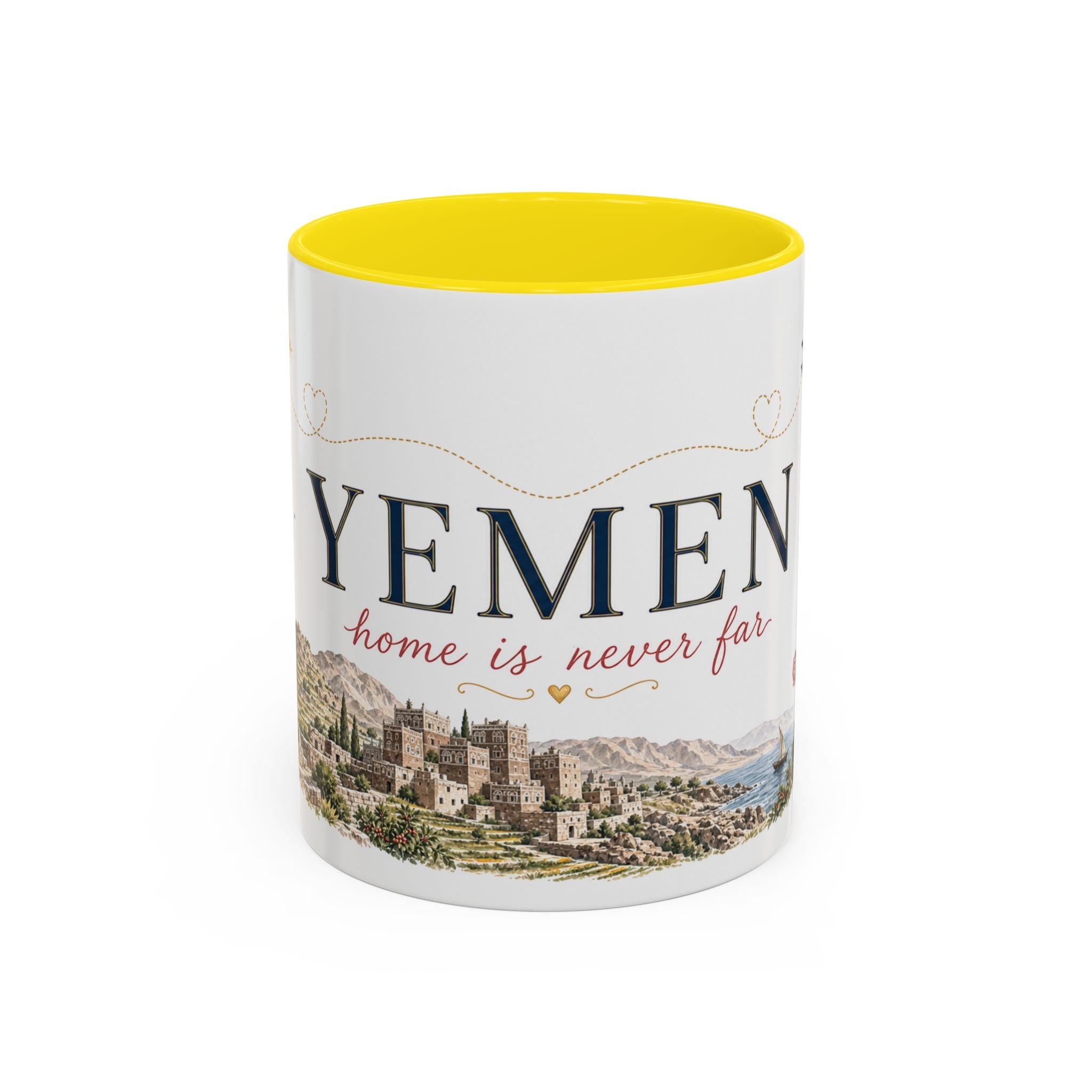 Yemen Home Country Mug | Moving Away Gift | Long Distance Friendship | 11 oz 15 oz Accent Mug