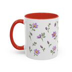 South Dakota Pasque Flower Mug, State Flower Floral Coffee Cup, 11oz Botanical Gift