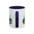 Mount Rainier National Park Coffee Mug | Solid Color Block Park Souvenir | 11oz 15oz Accent Mug