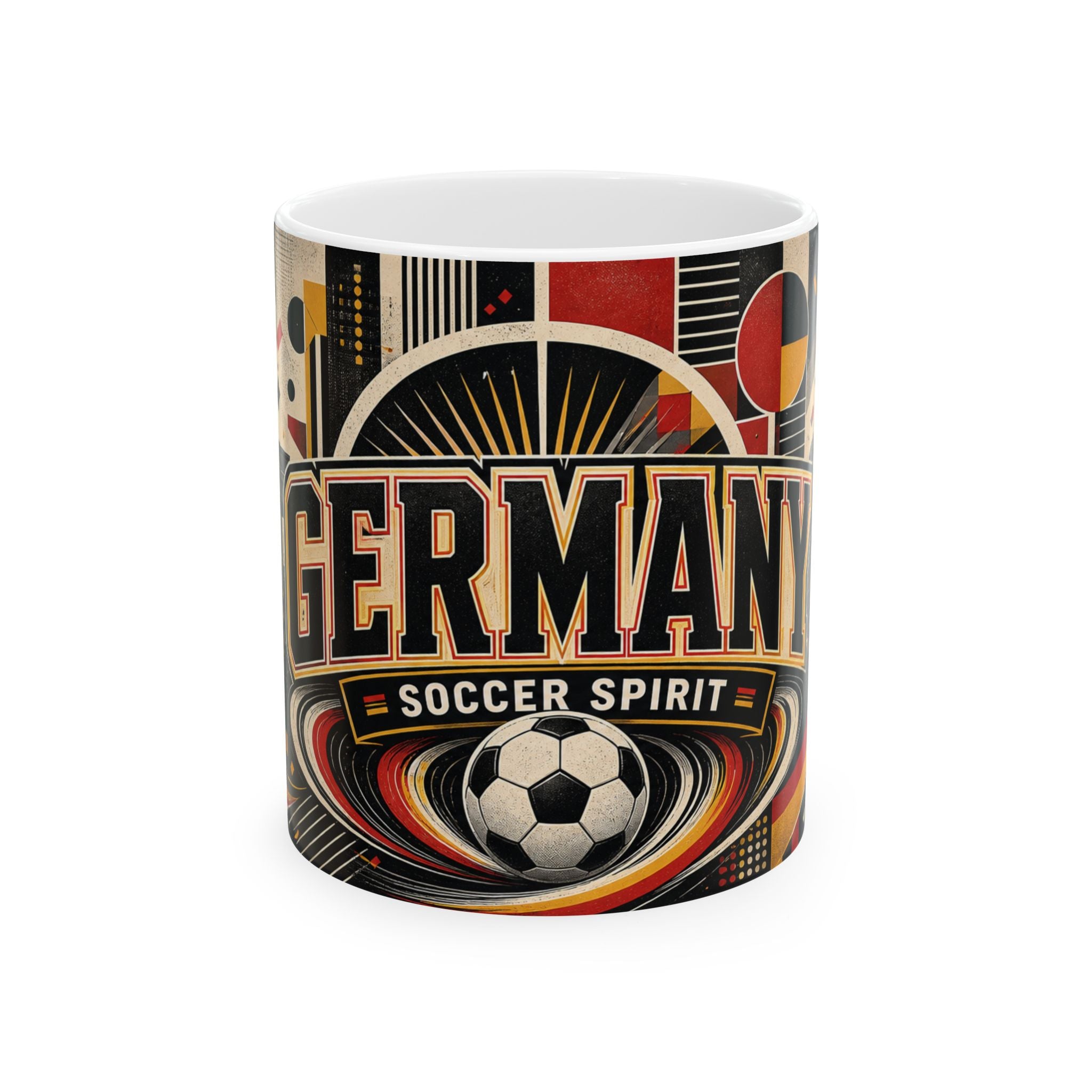 Germany Soccer Spirit Coffee Mug | Soccer Fan Gift | Ceramic 11oz 15oz Match Day Cup
