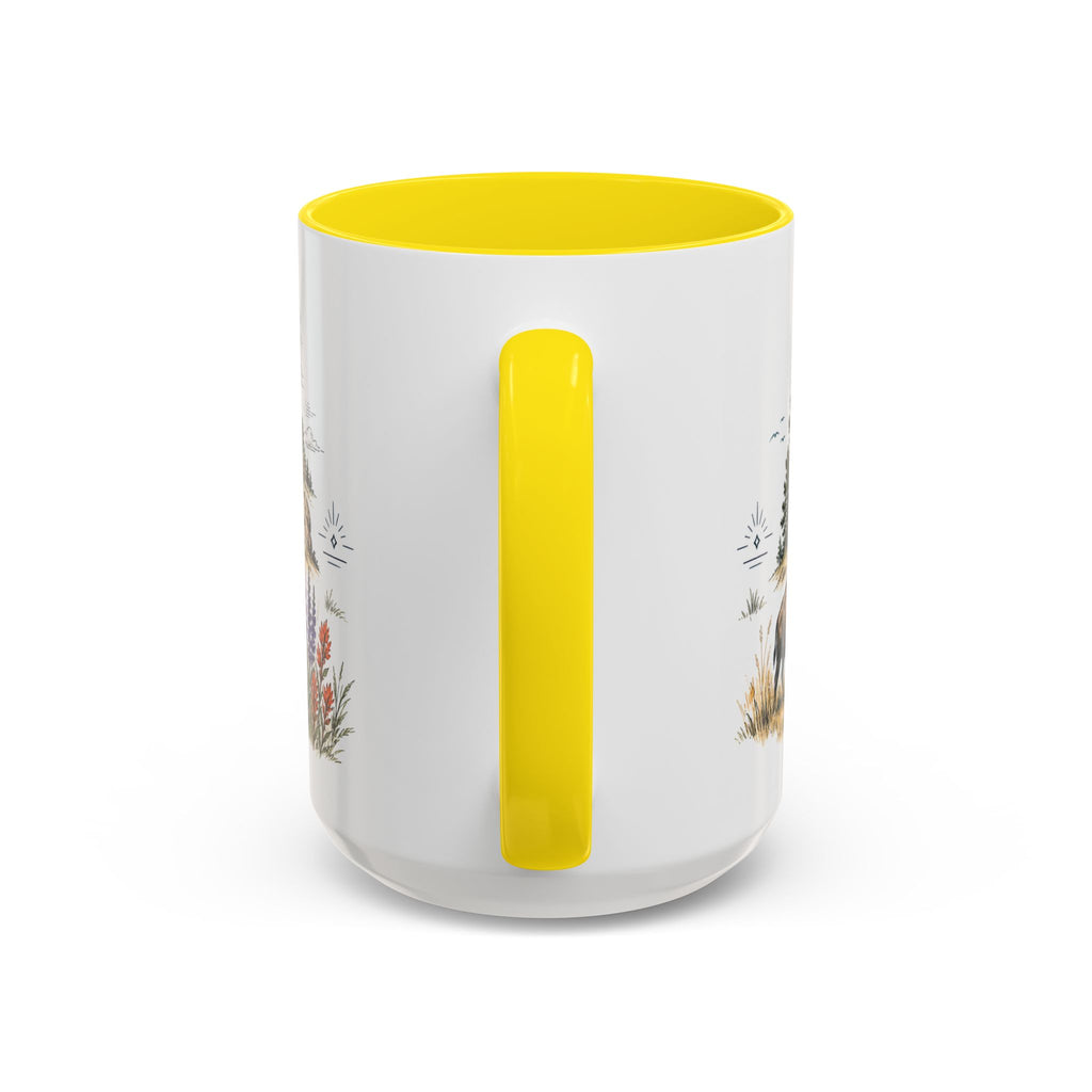 Devils Tower Mug, Wyoming Travel Souvenir, Bucket List Gift, Accent Ceramic Coffee Mug 11oz 15oz