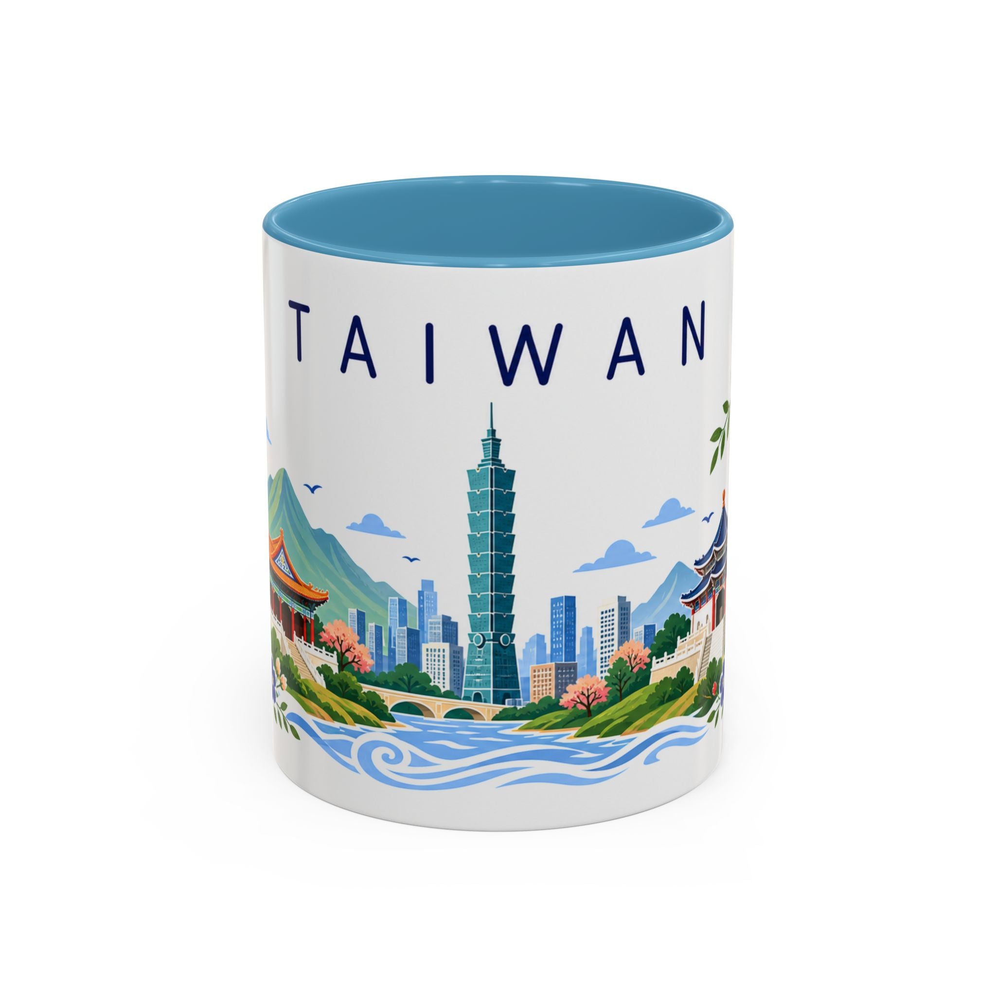 Taiwan Coffee Mug | Travel Souvenir Accent Mug | Place Gift Ceramic Cup 11oz 15oz