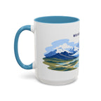 Wrangell-St. Elias National Park Coffee Mug | Solid Color Block Park Souvenir | 11oz 15oz Accent Mug