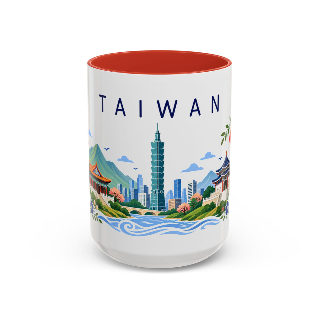 Taiwan Coffee Mug | Travel Souvenir Accent Mug | Place Gift Ceramic Cup 11oz 15oz
