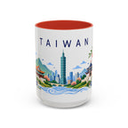 Taiwan Coffee Mug | Travel Souvenir Accent Mug | Place Gift Ceramic Cup 11oz 15oz