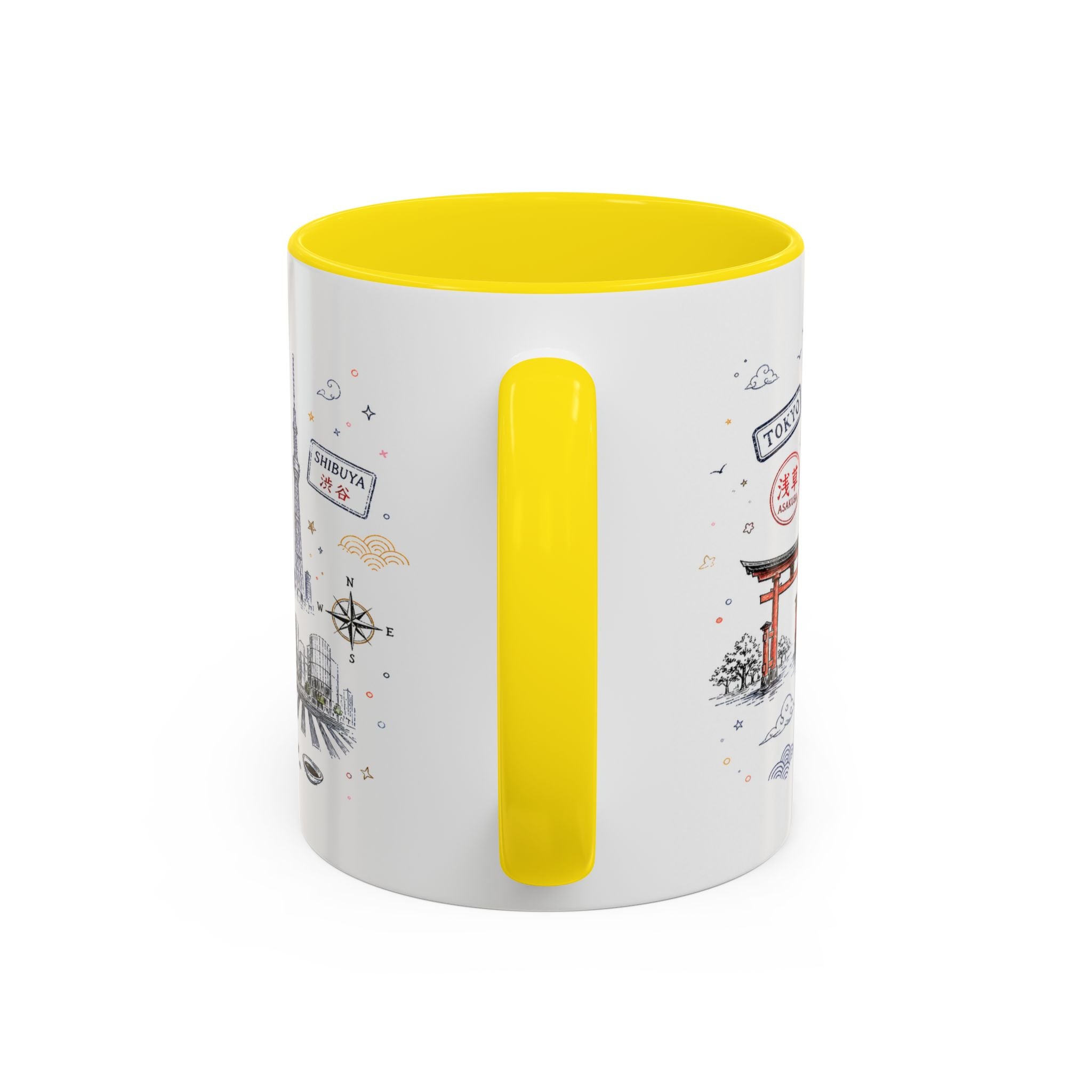 Tokyo Coffee Mug | Japan Souvenir Travel Gift | Accent Color Ceramic 11oz 15oz
