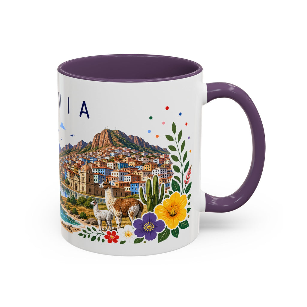 Bolivia Coffee Mug | Travel Souvenir Accent Mug | Place Gift Ceramic Cup 11oz 15oz