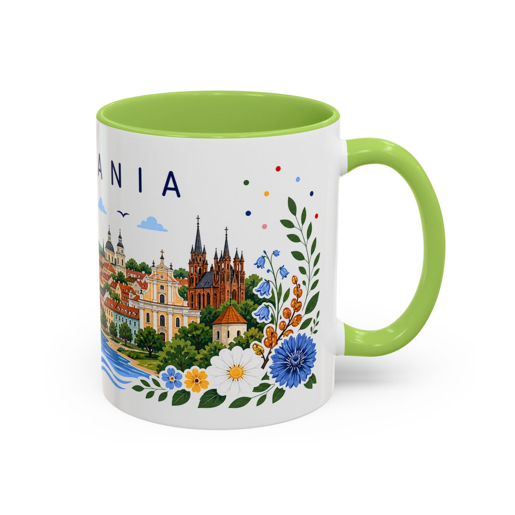 Lithuania Coffee Mug | Travel Souvenir Accent Mug | Place Gift Ceramic Cup 11oz 15oz