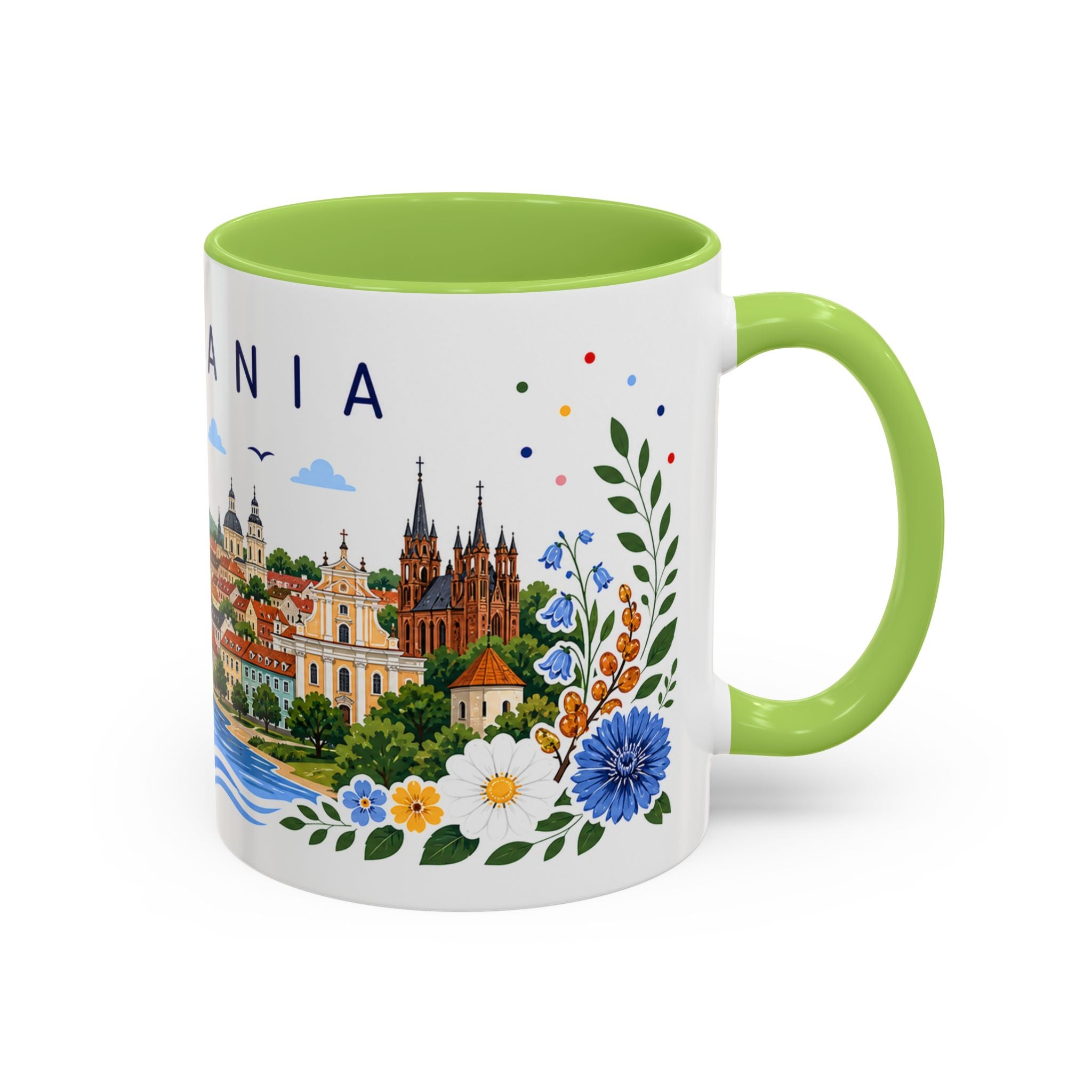 Lithuania Coffee Mug | Travel Souvenir Accent Mug | Place Gift Ceramic Cup 11oz 15oz