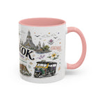 Bangkok Coffee Mug | Thailand Souvenir Travel Gift | Accent Color Ceramic 11oz 15oz