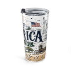 America the Beautiful 20oz Tumbler | Patriotic USA Gift | Insulated Stainless Steel Travel Cup