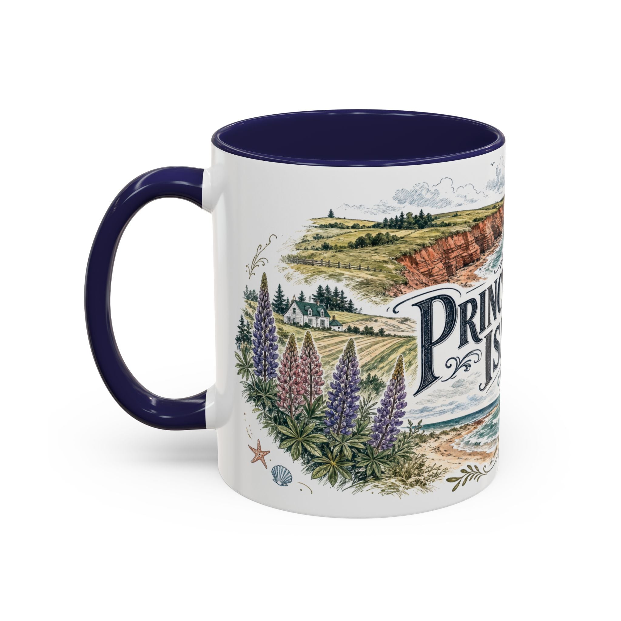 Prince Edward Island Mug, Canada Travel Souvenir, Bucket List Gift, Accent Ceramic Coffee Mug 11oz 15oz