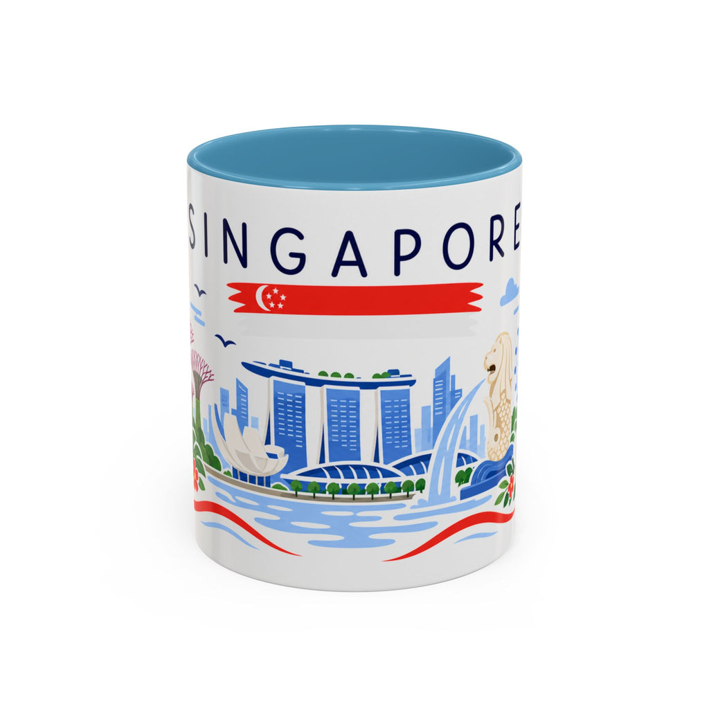 Singapore Coffee Mug | Travel Souvenir Accent Mug | Country Gift Ceramic Cup 11oz 15oz