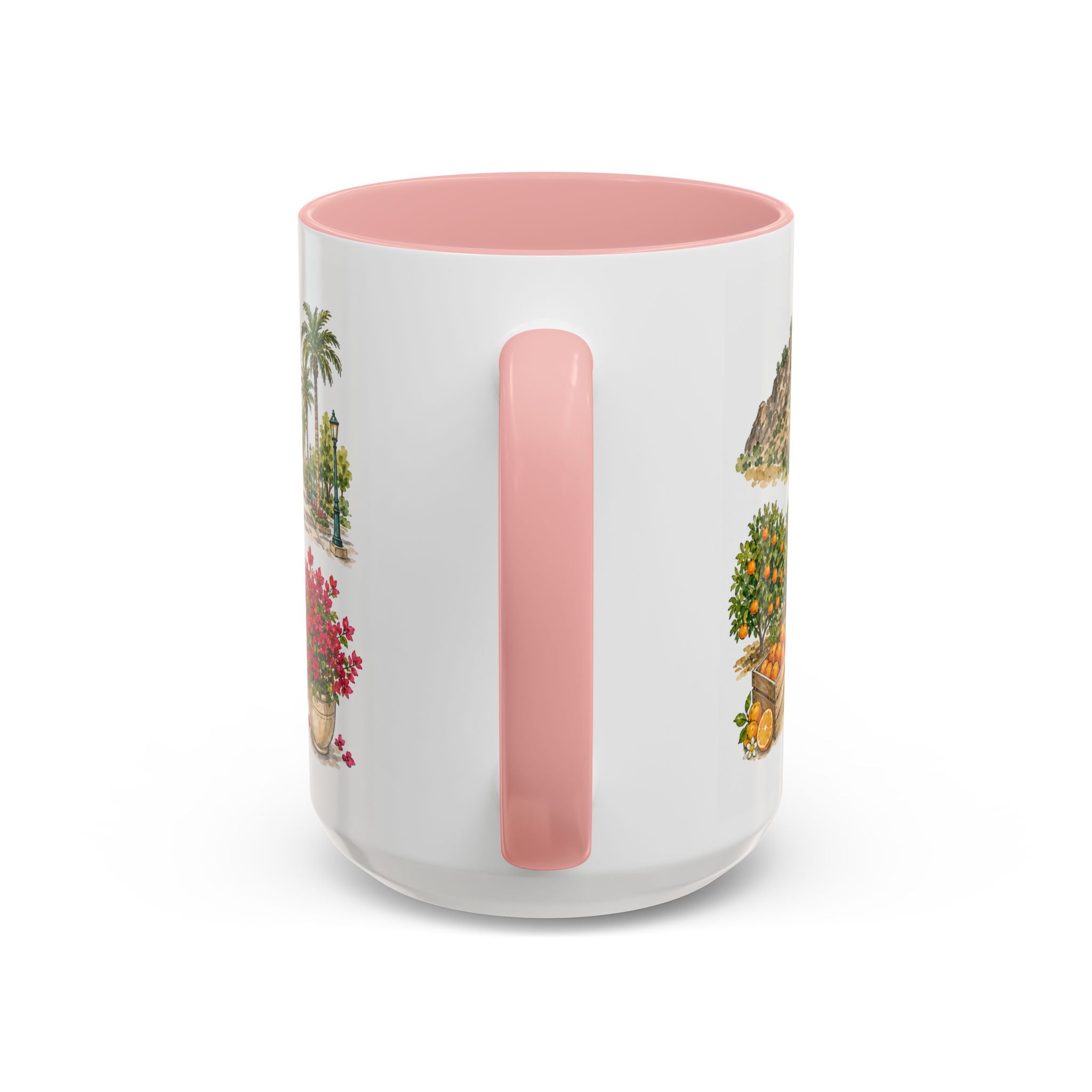 Riverside Illustrated Travel Mug | City Souvenir Accent Coffee Mug | 11oz 15oz Ceramic Cup
