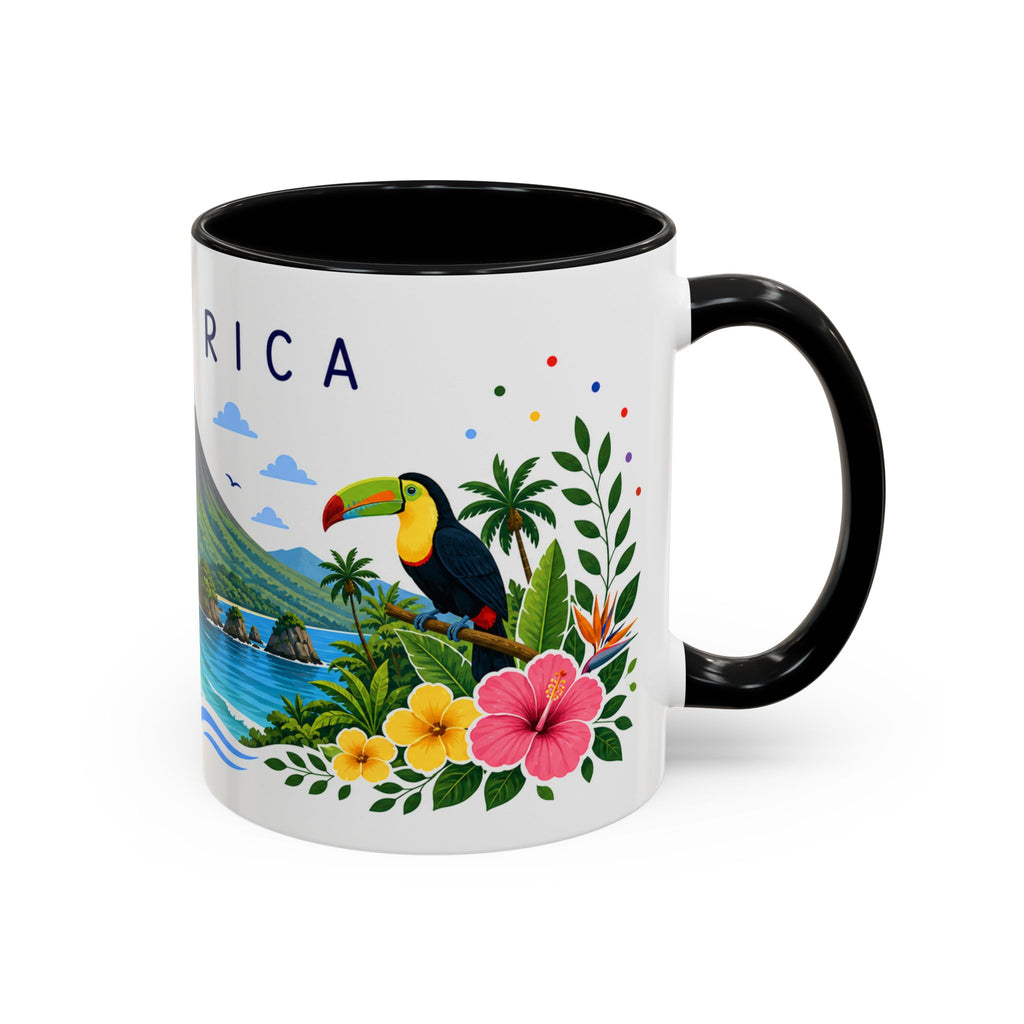 Costa Rica Coffee Mug | Travel Souvenir Accent Mug | Place Gift Ceramic Cup 11oz 15oz