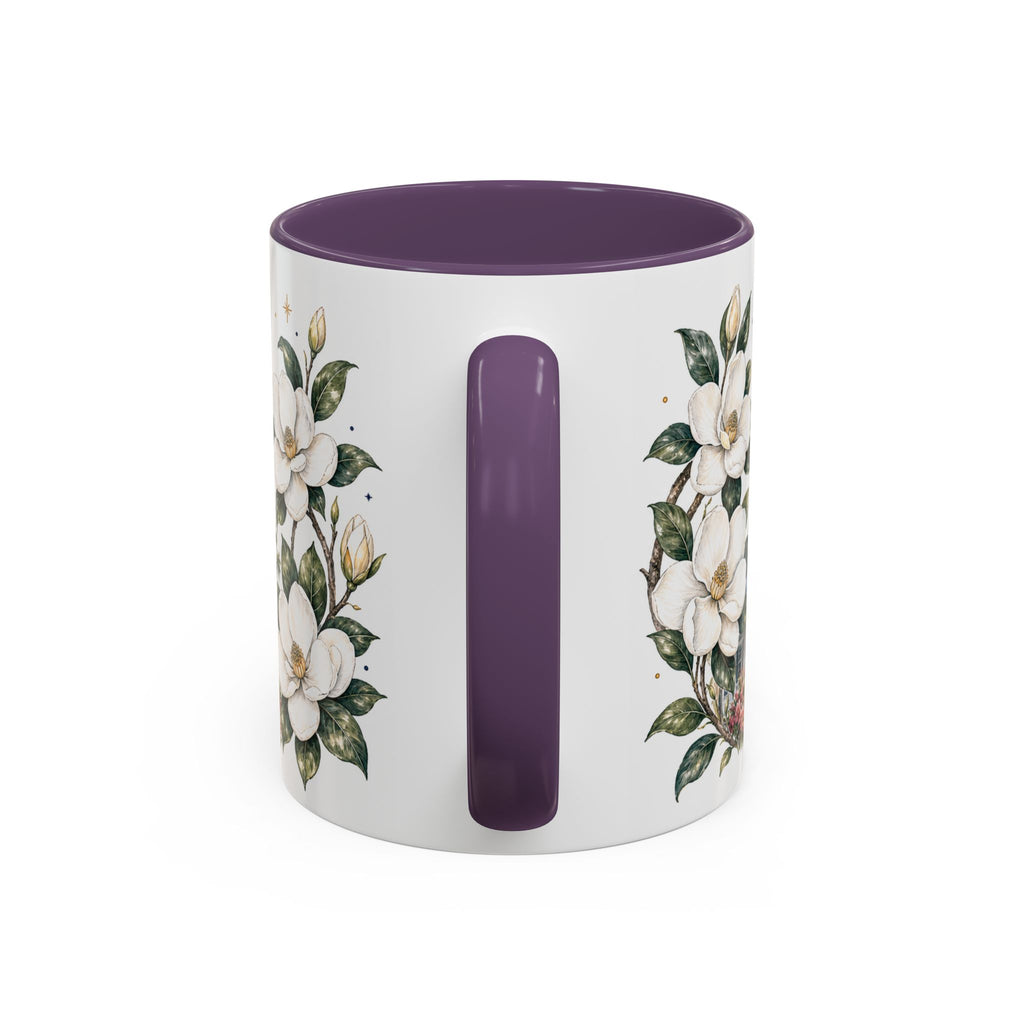Mississippi State Map Mug | Moving Away, Homesick Gift | Botanical Accent Coffee Cup