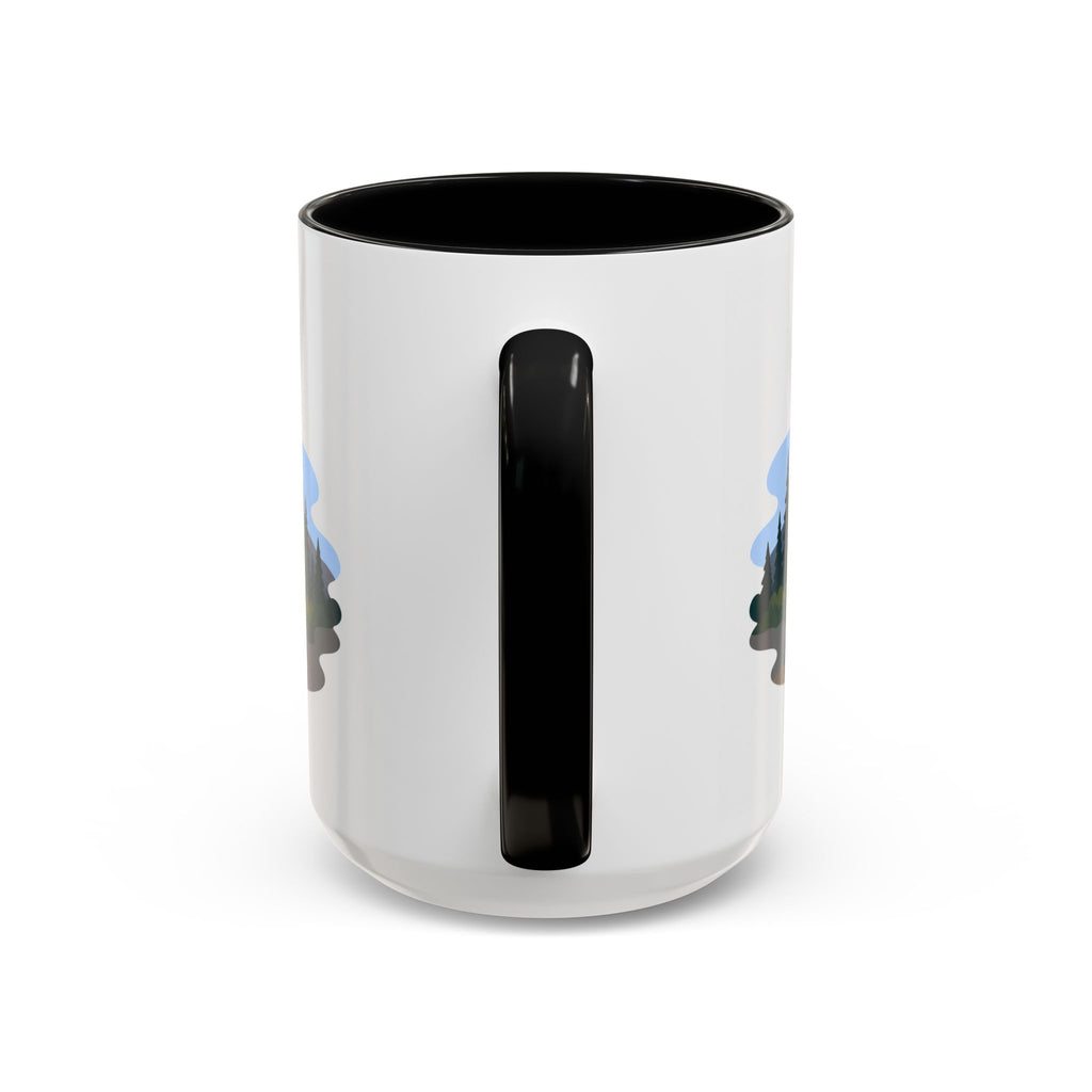 Lassen Volcanic National Park Coffee Mug | Solid Color Block Park Souvenir | 11oz 15oz Accent Mug
