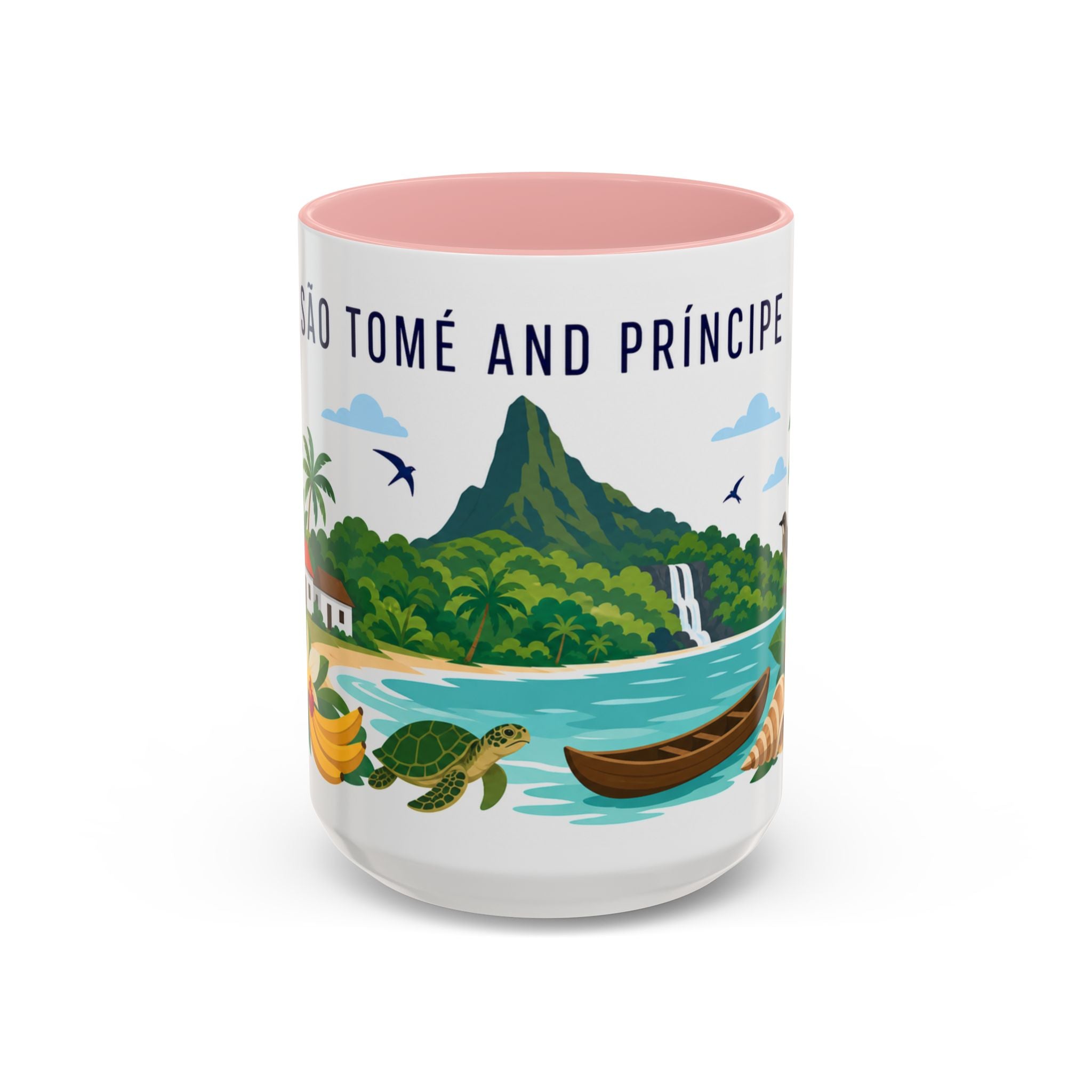 São Tomé and Príncipe Coffee Mug | Travel Souvenir Accent Mug | Country Gift Ceramic Cup 11oz 15oz