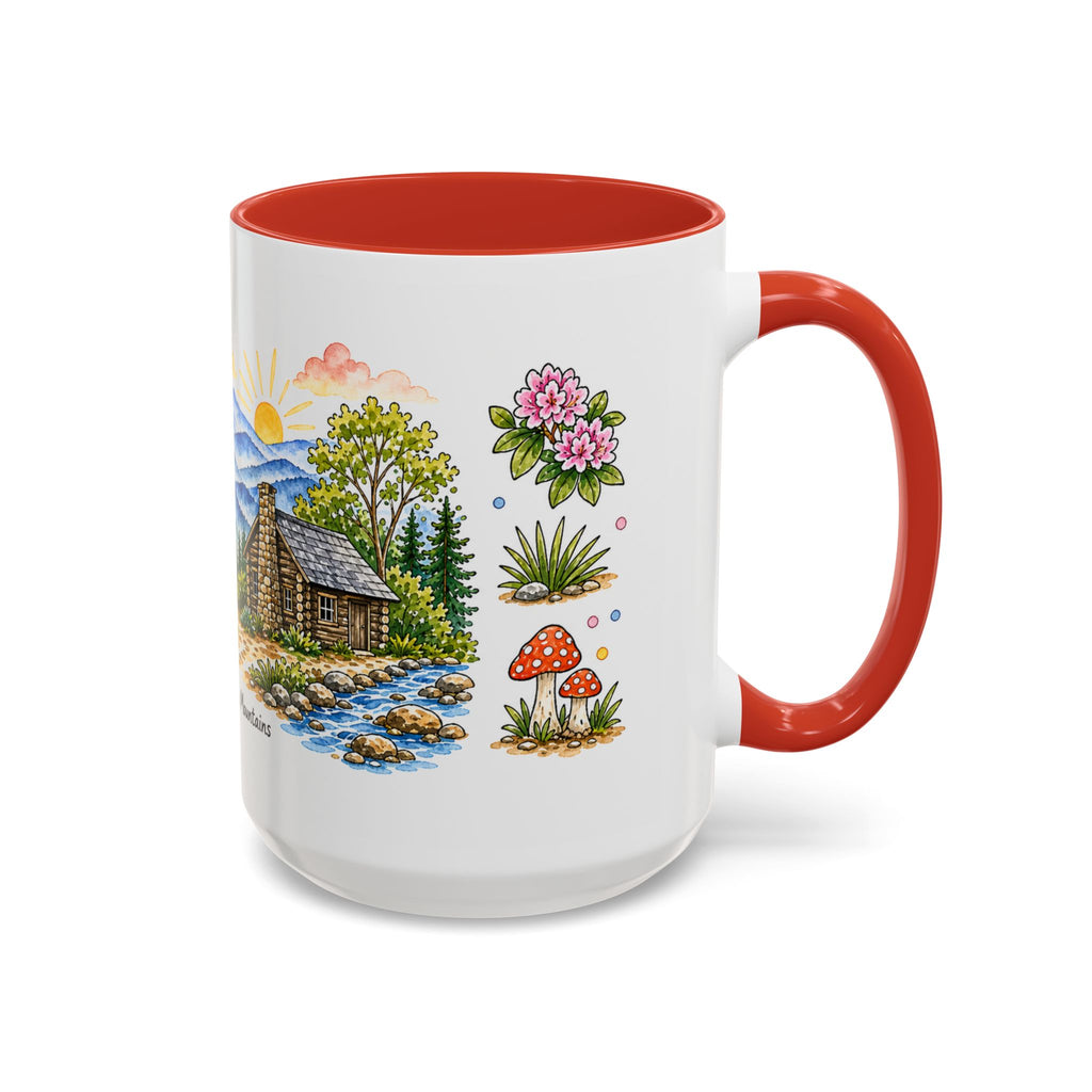 Great Smoky Mountains National Park Mug | US Travel Souvenir Accent Coffee Mug | 11oz 15oz Ceramic Cup