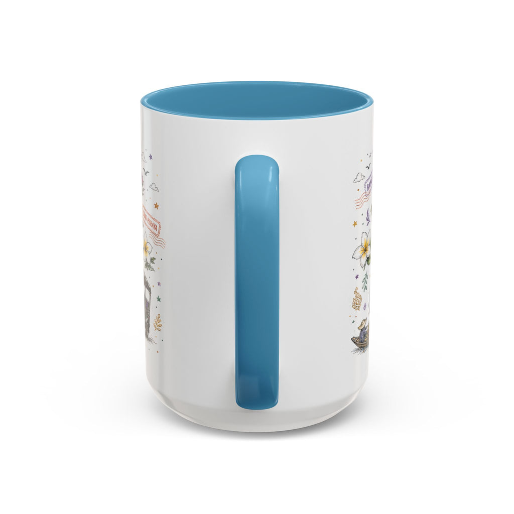 Bangkok Coffee Mug | Thailand Souvenir Travel Gift | Accent Color Ceramic 11oz 15oz