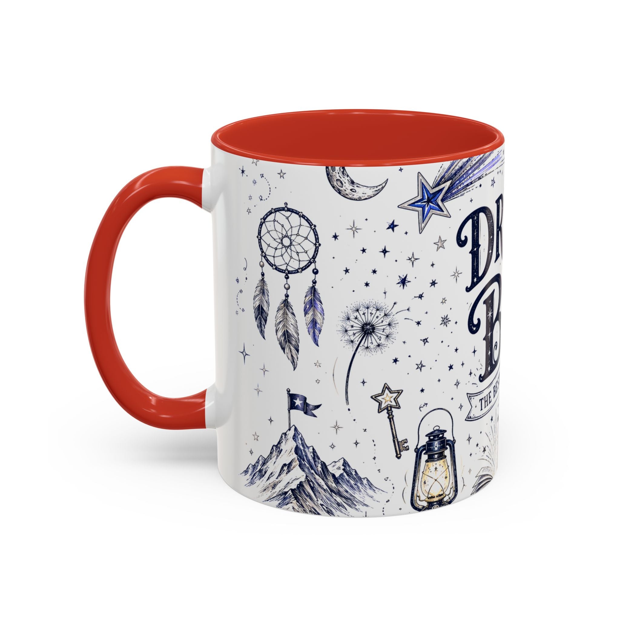 Dream Big Coffee Mug | Class of 2026 Graduation Gift | Accent Color Ceramic 11oz 15oz