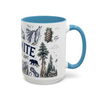 Yosemite National Park Coffee Mug | Hiking Camping Nature Gift | Accent Color Ceramic 11oz 15oz