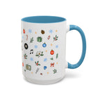 Nashville Christmas Mug | Watercolor City Souvenir, Acoustic Guitar, Harmonica (11oz 15oz)