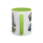 Charlotte Coffee Mug | United States Travel Souvenir | Vintage Illustrated City Gift | 11 oz 15 oz Accent Mug