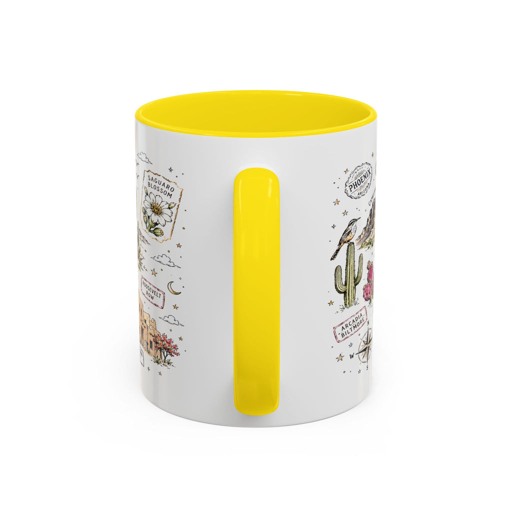 Phoenix Coffee Mug | Arizona Souvenir City Gift | Accent Color Ceramic 11oz 15oz