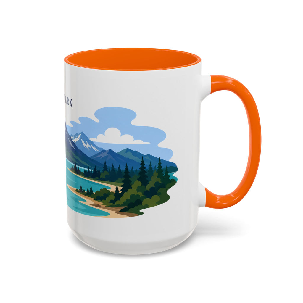 Lake Clark National Park Coffee Mug | Solid Color Block Park Souvenir | 11oz 15oz Accent Mug