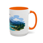 Lake Clark National Park Coffee Mug | Solid Color Block Park Souvenir | 11oz 15oz Accent Mug