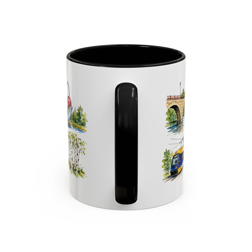 Minneapolis Illustrated Travel Mug | City Souvenir Accent Coffee Mug | 11oz 15oz Ceramic Cup